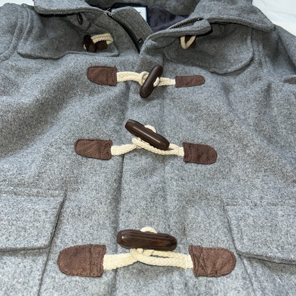 Janie and Jack kids boys wool gray coat size 7 to 8 years - Picture 4 of 9